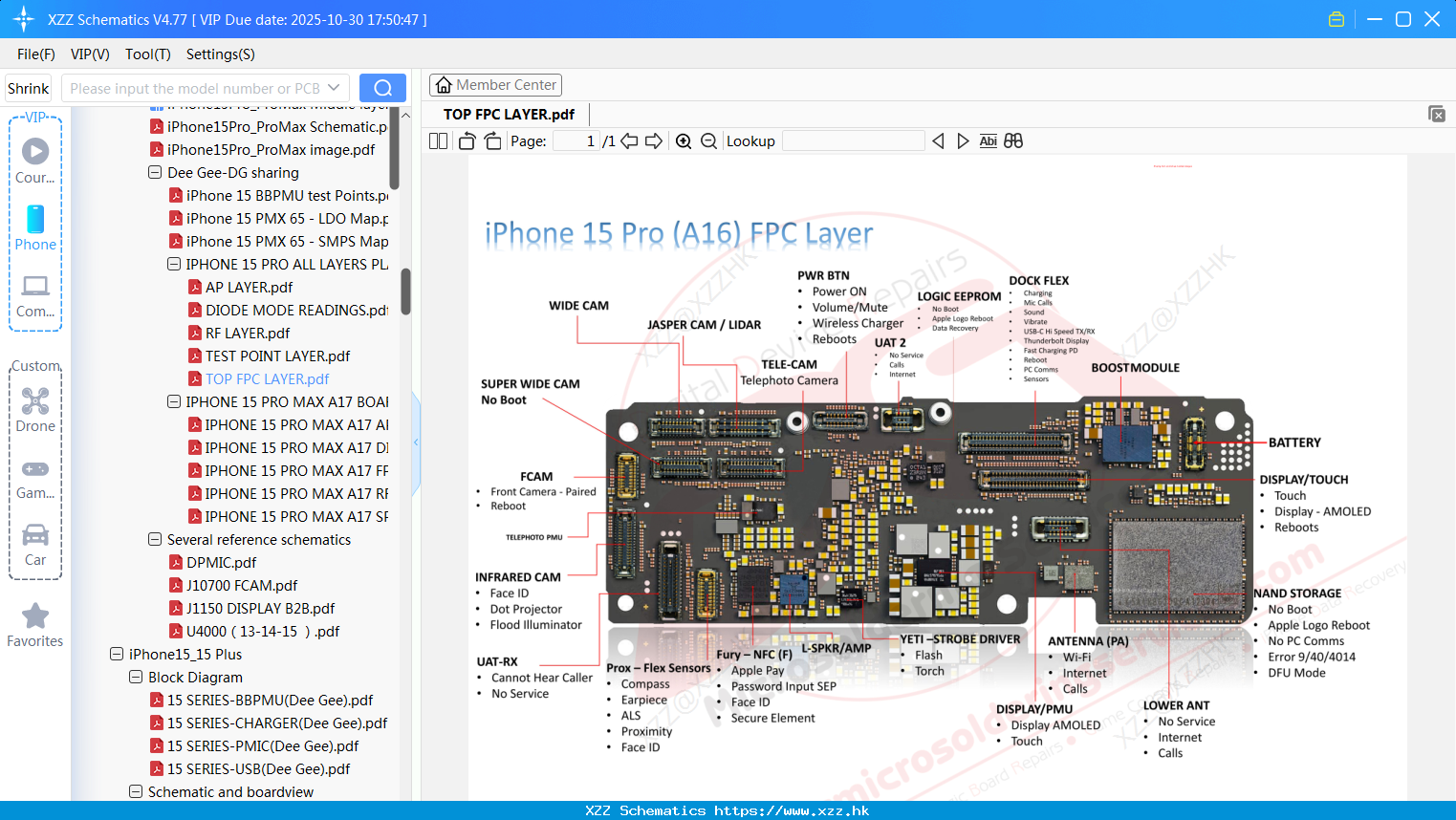 IPhone TOP FPC LAYER